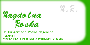 magdolna roska business card